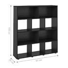 Livreiro 10 Nichos Tâilandia Preto