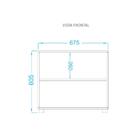 Livreiro 1 Prateleiras Branco Mdp 15mm