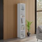 Livreiro 4 Prateleiras Janaina Branco 1189 Ajl Móveis