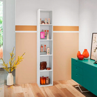 Livreiro 4 Prateleiras Janaina Branco Ajl Móveis