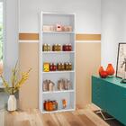 Livreiro 4 Prateleiras Luiza Branco 1190 Ajl Móveis