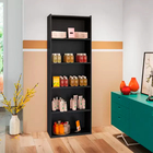 Livreiro 4 Prateleiras Luiza Preto Ajl Móveis