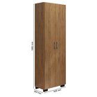 Livreiro 5 Prateleiras C/ Portas Grandes Office Freijó