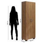 Livreiro 5 Prateleiras C/ Portas Grandes Office Freijó