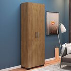 Livreiro 5 Prateleiras C/ Portas Grandes Office Freijó