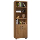 Livreiro 5 Prateleiras C/ Portas Pequenas Office Freijó