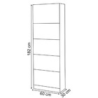 Livreiro Clara Com 05 Prateleiras Minasplac Verde Cestaplus