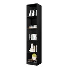 Livreiro Com 5 Nichos Potente Preto