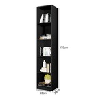 Livreiro Com 5 Nichos Potente Preto