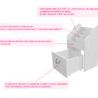 Livreiro Com Baú Organizador Petúnia 100% Mdf