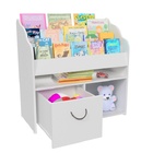 Livreiro Com Baú Organizador Zulema 100% Mdf