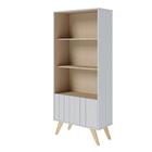 Livreiro Com Nichos Watts Branco Tauari