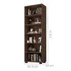 Livreiro Com Portas Multiuso Samara Avelã