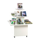 Livreiro Com Rodízios Milão 100% Mdf (livros Biblioteca)