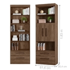 Livreiro Eden Ébano Rústico