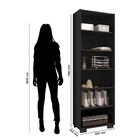 Livreiro Escritório Office Preto - Montanaris Decor