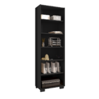 Livreiro Escritório Office Preto - Montanaris Decor