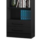 Livreiro Estante 2 Gavetas Belmont Q01 - Preto