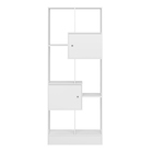 Livreiro Estante Com Nicho 2 Portas Dover Q01 - Branco