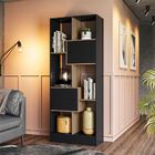 Livreiro Estante Com Nicho 2 Portas Dover Q01 - Carvalho Rúst