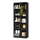 Livreiro Estante Duplo Com Nichos Preto