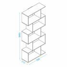 Livreiro Estante Painel Com 05 Nichos Vitória B03 Branco - Ly