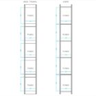 Livreiro Estante Painel Eros B03 Branco - Lyam Decor