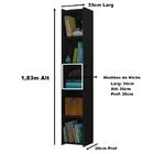 Livreiro Multiuso 4 Prateleiras Preto Malasia Casa Mobilia