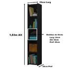 Livreiro Multiuso 4 Prateleiras Preto Malasia Casa Mobilia