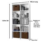 Livreiro Multiuso Holanda Branco Casa Mobilia