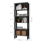 Livreiro Nampa Preto E Chumbo