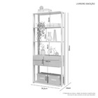 Livreiro Office Emoção Jcm Móveis Cestaplus Branco