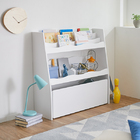 Livreiro Organizador Infantil Com Baú Ralf 100% Mdf