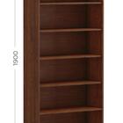 Livreiro Rubi Em Madeira Maciça Cafe