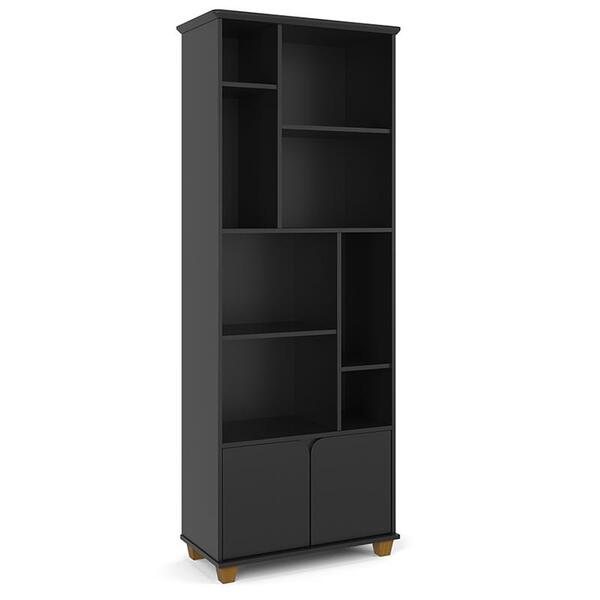 Livreiro Taurus Sala Escritório Com 2 Portas E Nichos