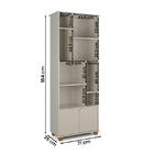 Livreiro Taurus Sala Escritório Com 2 Portas E Nichos