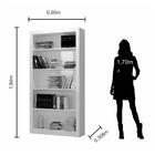 Livreiro Yasmin Capuccino Amadeirado - Moveis Arapongas