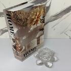 Livro Caixa Decorativo E Castiçal De Vidro Flor De Lótus