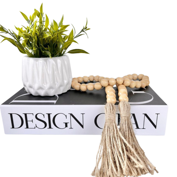 Livro Caixa Decorativo, Vaso Branco Decor E Enfeite Colar