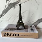 Livro De Papelão Decorativo E Enfeite De Metal Torre Paris
