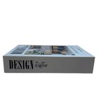 Livro De Papelão Decorativo Estampa 'design Rústico'