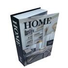 Livro De Papelão Decorativo Estampa 'home' Na Cor Preta