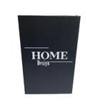Livro De Papelão Decorativo Estampa 'home' Na Cor Preta
