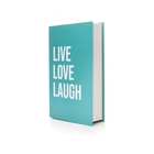 Livro Decorativo De Papel  Verde "live Love Laugh Verde" 27x1