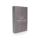 Livro Decorativo De Papel "gray Destination Cinza" 27x17x5 Cm