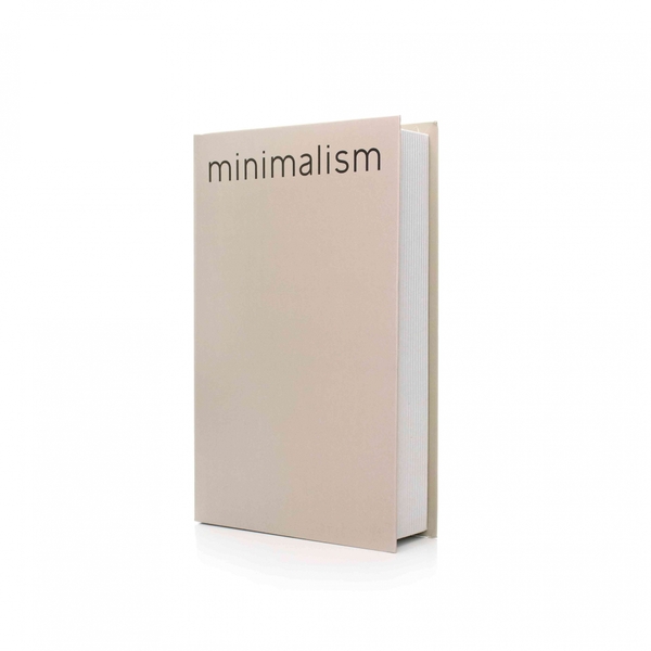 Livro Decorativo De Papel "minimalism" Bege 27x17x5cm - Indo