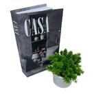 Livro Decorativo 'design Exclusivo' E Vaso Branco Cerâmico