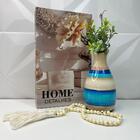 Livro Decorativo Home + Vaso Artesanal + Colar Japamala