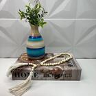 Livro Decorativo Home + Vaso Artesanal + Colar Japamala