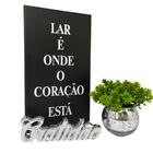 Livro Decorativo Lar/coração + Vaso Prata + Palavra Gratidão